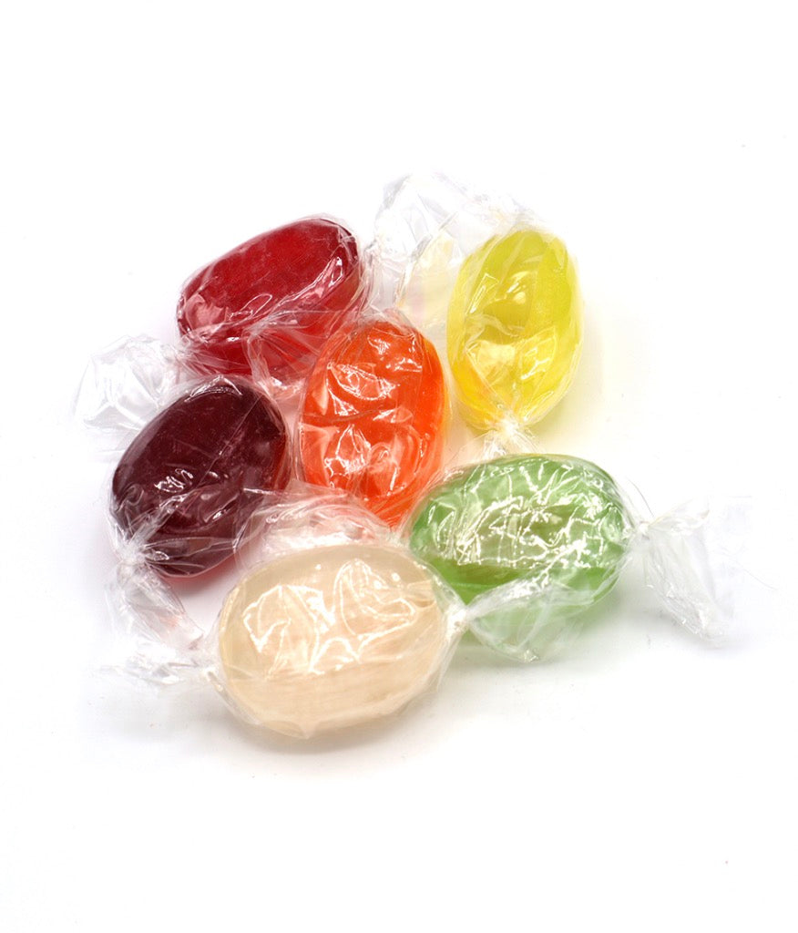 Hard boiled fruit sweets