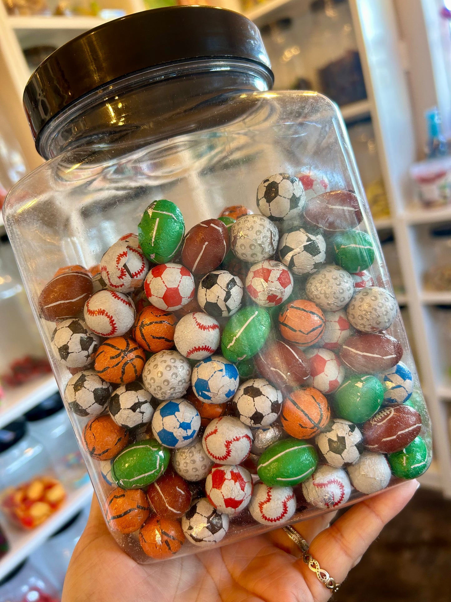 Chocolate Wrapped Sports Balls