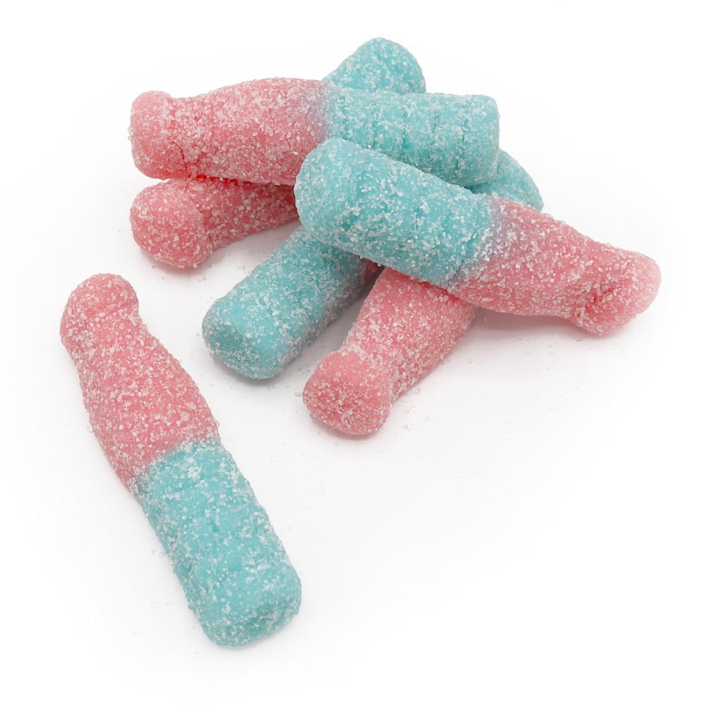 Fizzy bubblegum bottles